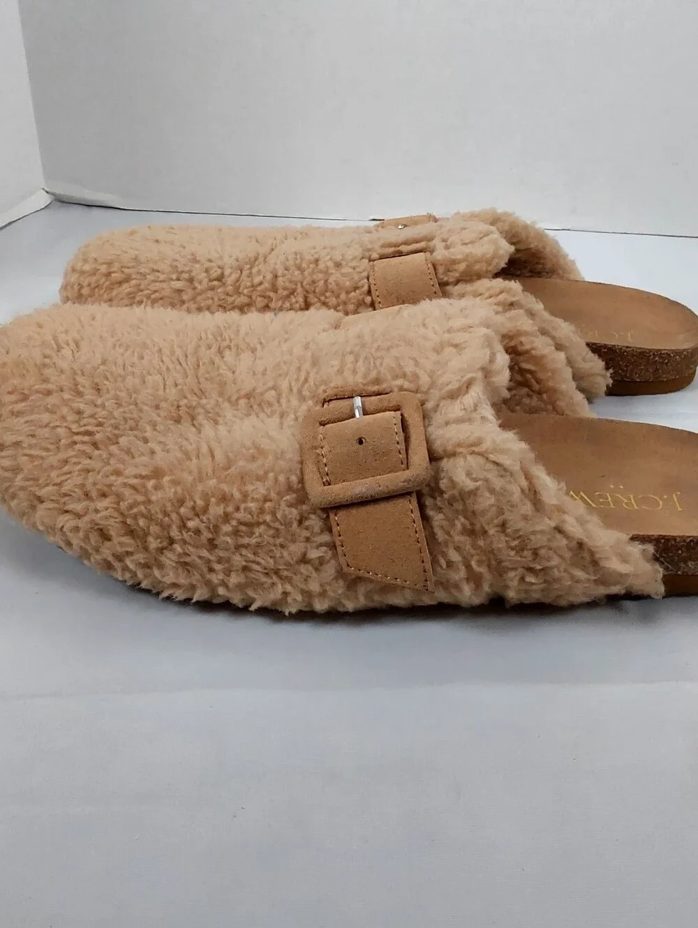 J Crew Buckle clog slippers